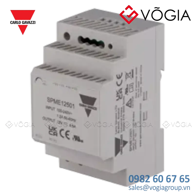 Bộ nguồn vỏ nhựa - Low profile plastic DIN rail power supply - SPME12501