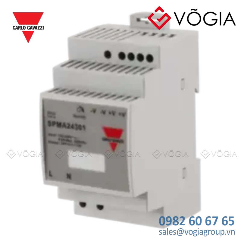 Bộ nguồn vỏ nhựa - Low profile plastic DIN rail power supply - SPMA24301