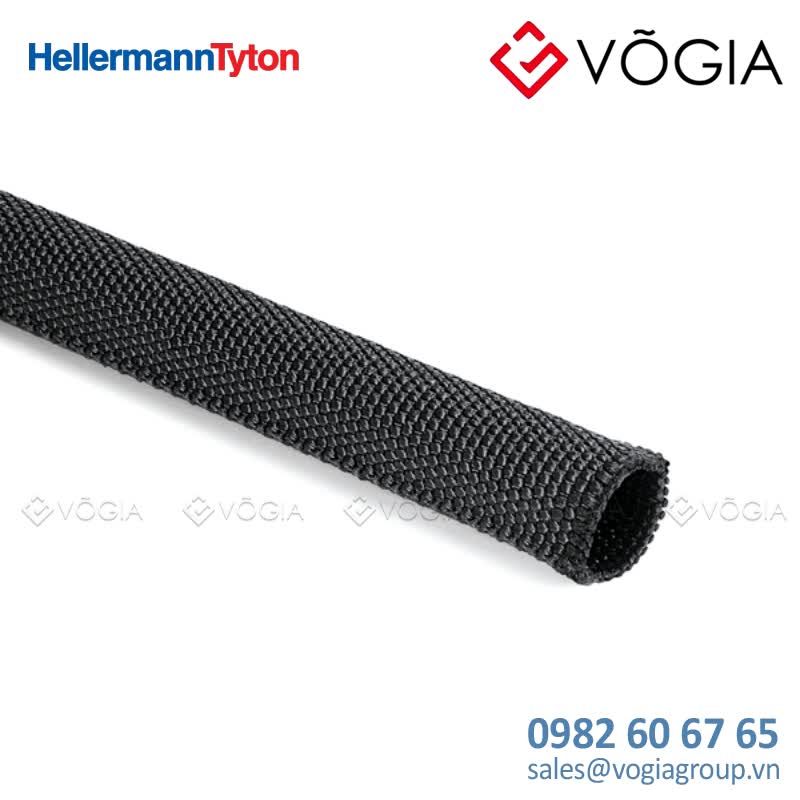 Bọc chống vỡ cho ống thủy lực - Burst protection sleeving for hydraulic hoses black Ø 12mm - HEGWS20-PA6-BK
