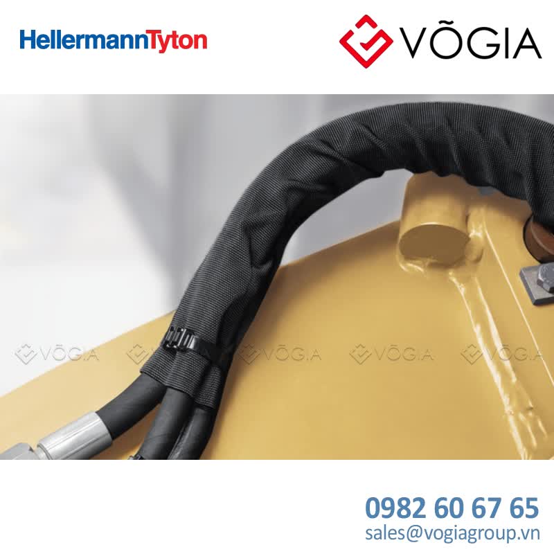 Bọc chống vỡ cho ống thủy lực - Burst protection sleeving for hydraulic hoses - HEGWS70-PA6-BK