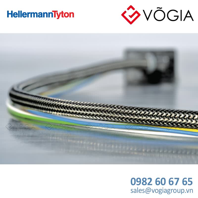 Vỏ bọc cáp chống nhiễu điện từ - Electromagnetic protection braided sleeving 12-18mm - HEGEMIP14-PET/SNCU-BK/ML