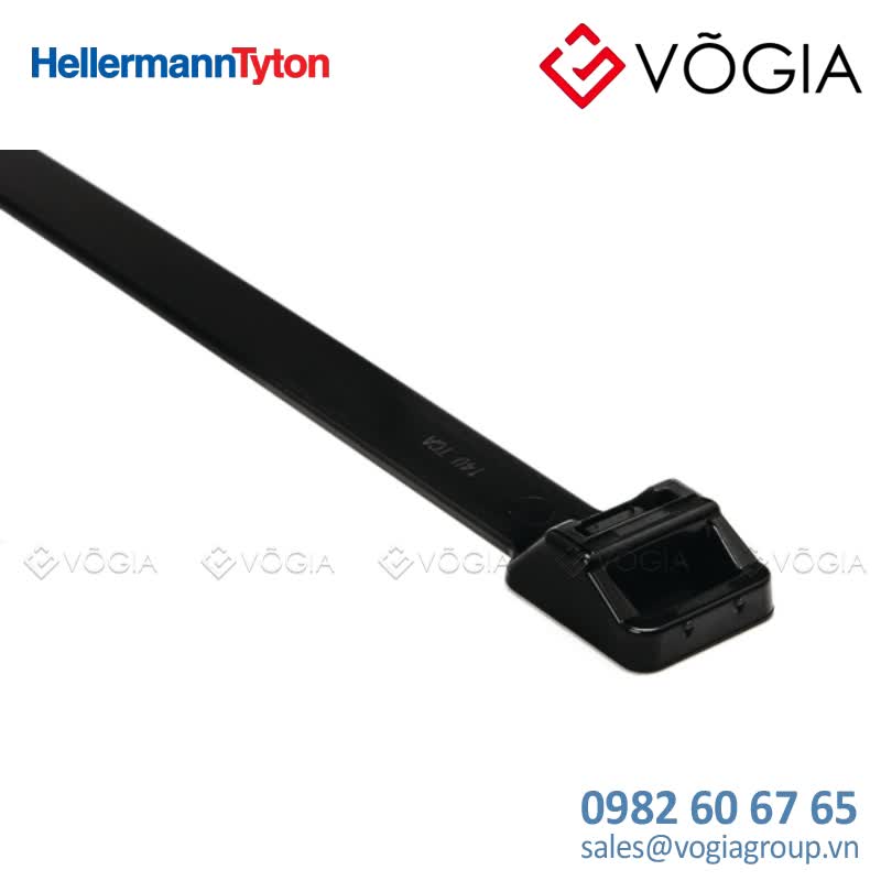 Dây thít cáp có răng phía trong - Cable tie inside serrated, 5653x124mm, ∅120-1500mm, black, 25pcs - T250M-PA66-BK