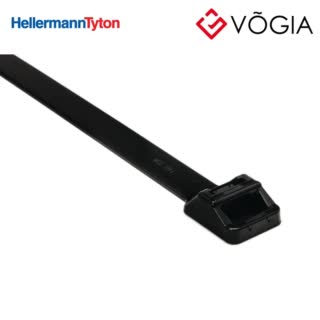 Dây thít cáp có răng phía trong - Cable tie inside serrated, 5653x124mm, ∅120-1500mm, black, 25pcs - T250M-PA66UV-BK