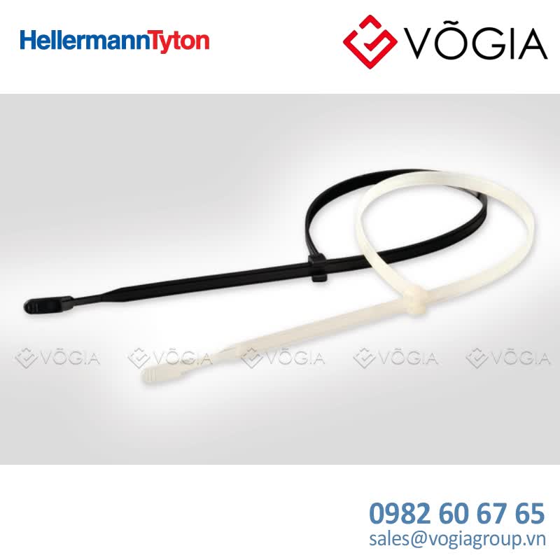 Dây thít cáp có răng phía trong - Cable tie inside serrated, 420x77mm, ∅60-1100mm, black, 100pcs - Q120R-PA66-BK