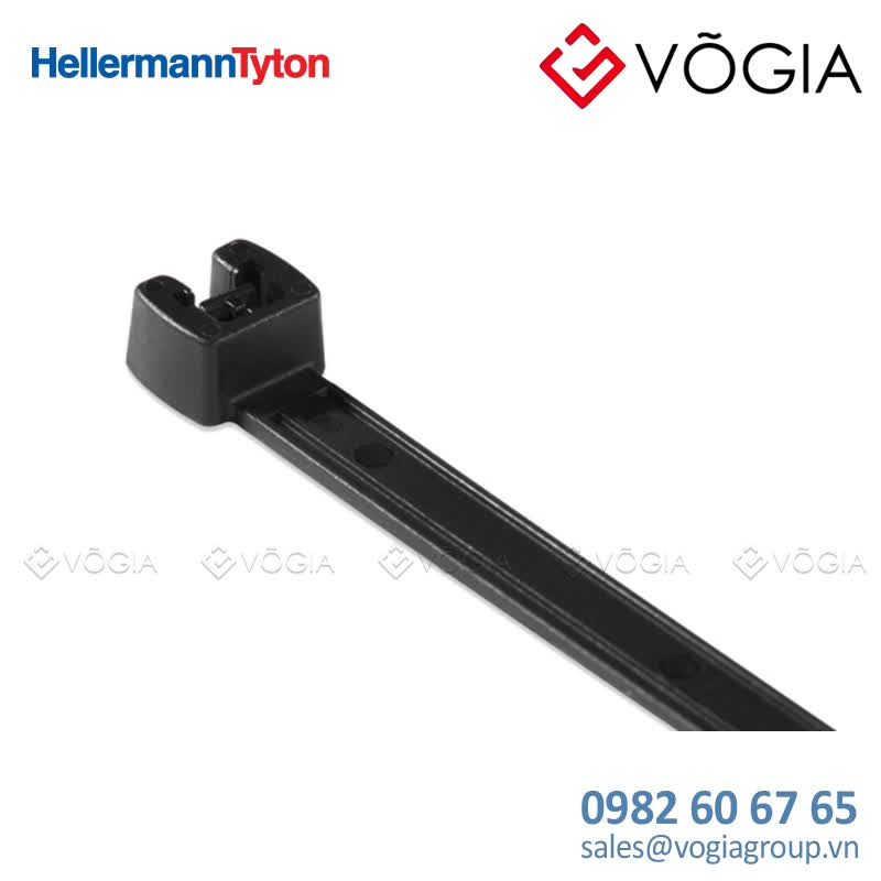 Dây thít cáp có răng phía trong - Cable tie inside serrated, 420x77mm, ∅60-1100mm, black, 100pcs - Q120R-PA66-BK
