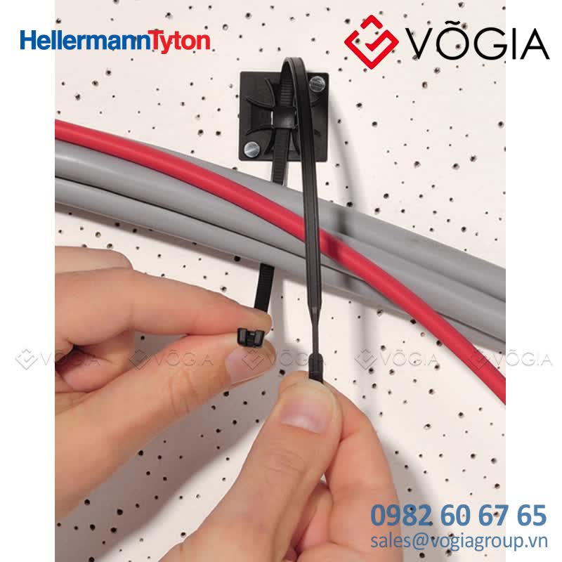 Dây thít cáp có răng phía trong - Cable tie inside serrated, 420x77mm, ∅60-1100mm, black, 100pcs - Q120R-PA66-BK