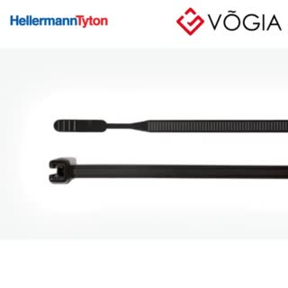 Dây thít cáp có răng phía trong - Cable tie inside serrated, 420x77mm, ∅60-1100mm, black, 100pcs - Q120R-PA66HS-BK