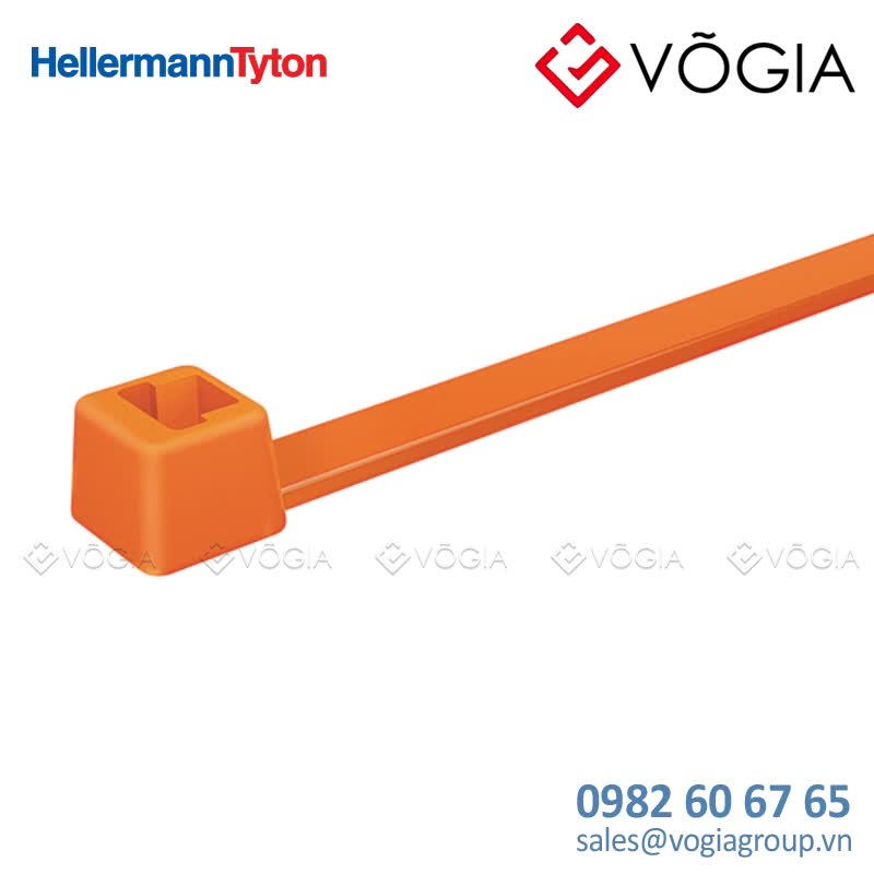 Dây thít cáp có răng phía trong - Cable tie inside serrated, 3050x46mm, ∅15-800mm, orange, 1000pcs - T50I-PA66-OG