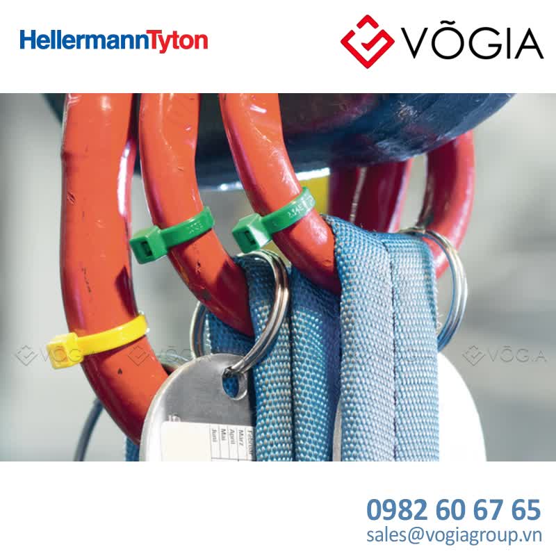 Dây thít cáp có răng phía trong - Cable tie inside serrated, 3050x46mm, ∅15-800mm, red, 1000pcs - T50I-PA66-RD