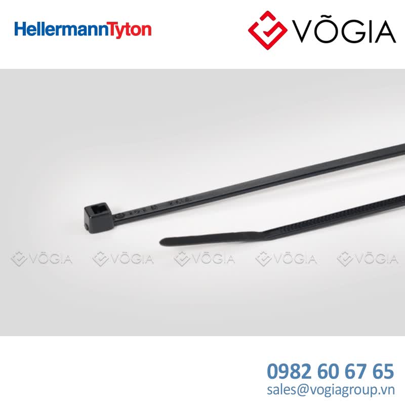 Dây thít cáp có răng phía trong - Cable tie inside serrated, 1016x25mm, ∅15-220mm, black, 1000pcs - T18R-PA66-BK