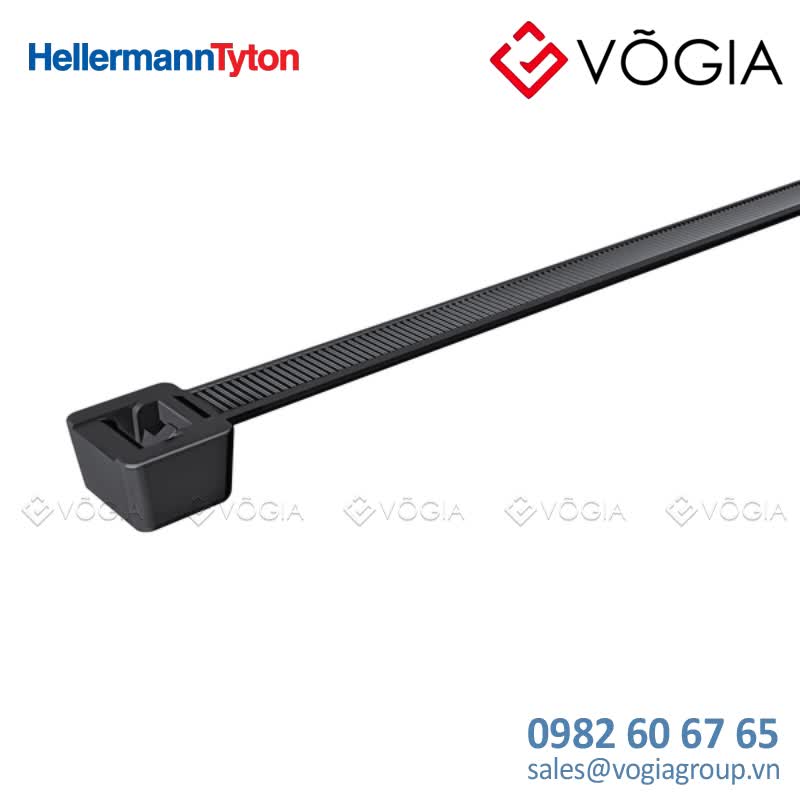 Dây thít cáp có răng phía trong - Cable tie inside serrated, 387x76mm, ∅30-100mm, black, 100pcs - T120R(E)-PA66HIR(S)-BK