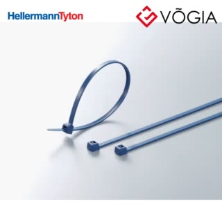 Dây thít cáp có răng phía trong - Cable tie inside serrated detectable, 202x47mm, ∅60-50mm, blue, 100pcs - MCTS200-PA66MD-BU