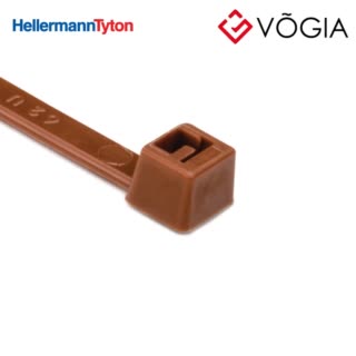 Dây thít cáp có răng phía trong - Cable tie inside serrated, 3900x48mm, ∅15-1100mm, brown, 100pcs - T50L-PA66-BN