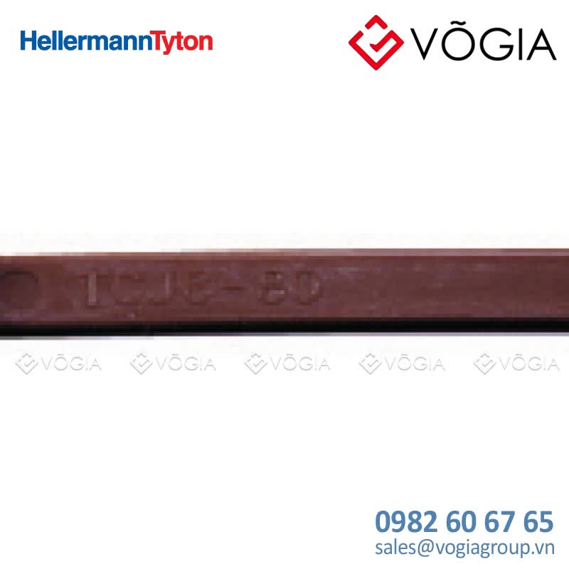 Dây thít cáp có răng phía trong - Cable tie inside serrated, 1000x25mm, ∅15-220mm, brown, 1000pcs - T18R-PA66-BN