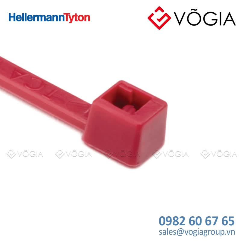 Dây thít cáp có răng phía trong - Cable tie inside serrated, 1000x25mm, ∅15-220mm, red, 1000pcs - T18R-PA66-RD