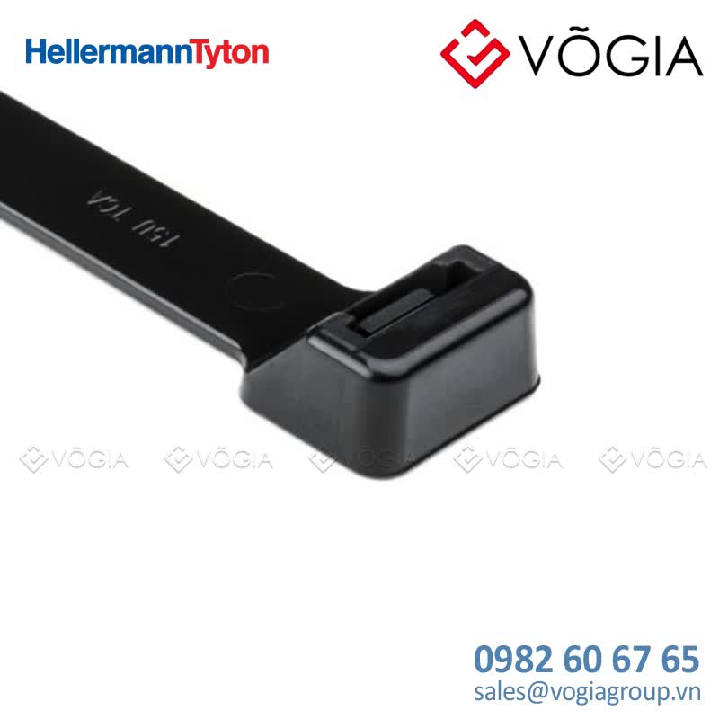 Dây thít cáp có răng phía trong - Cable tie inside serrated, 2250x127mm, ∅125-559mm, black, 25pcs - T255S-PA66HIRHSUV-BK