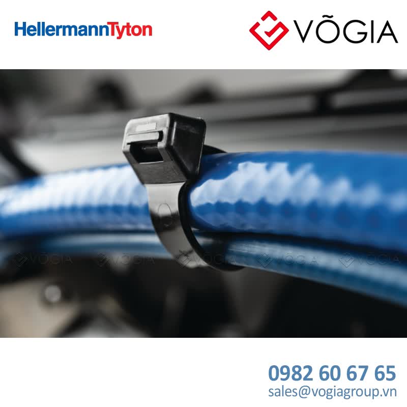 Dây thít cáp có răng phía trong - Cable tie inside serrated, 2250x127mm, ∅125-559mm, black, 25pcs - T255S-PA66HIRHSUV-BK