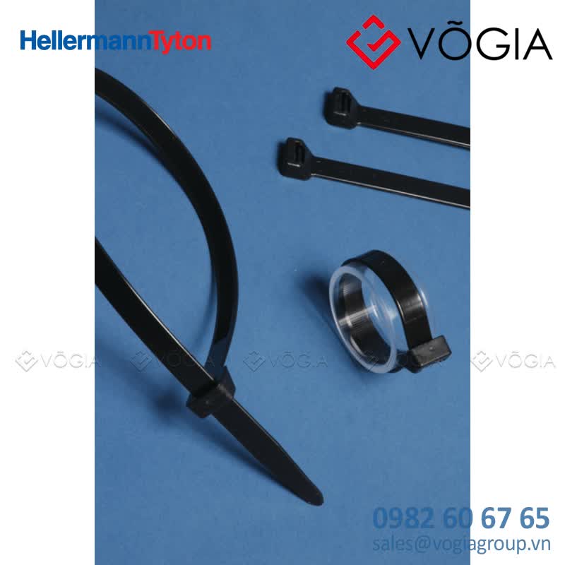 Dây thít cáp có răng phía trong - Cable tie inside serrated, 2250x127mm, ∅125-559mm, black, 25pcs - T255S-PA66HIRHSUV-BK