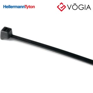 Dây thít cáp có răng phía trong - Cable tie inside serrated, 205x47mm, ∅15-450mm, black, 100pcs - CTT60R-PA66HS-BK