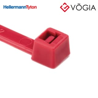 Dây thít cáp có răng phía trong - Cable tie inside serrated, 2020x46mm, ∅15-500mm, red, 1000pcs - T50R-PA66-RD