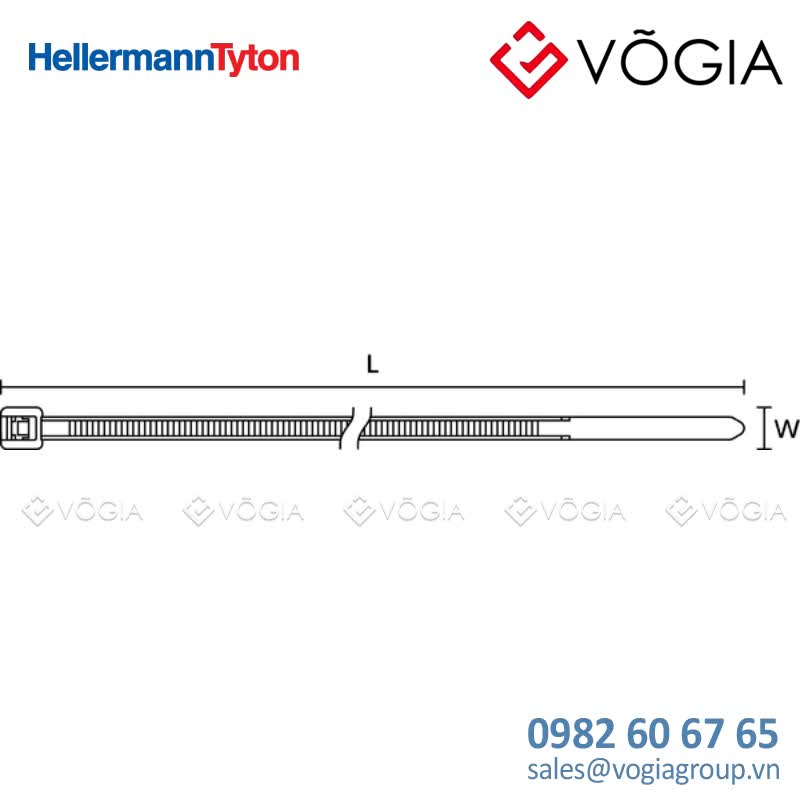 Dây thít cáp có răng phía trong - Cable tie inside serrated, 2032x47mm, ∅15-450mm, black, 1000pcs - CTT60R-PA66HIRHSUV-BK