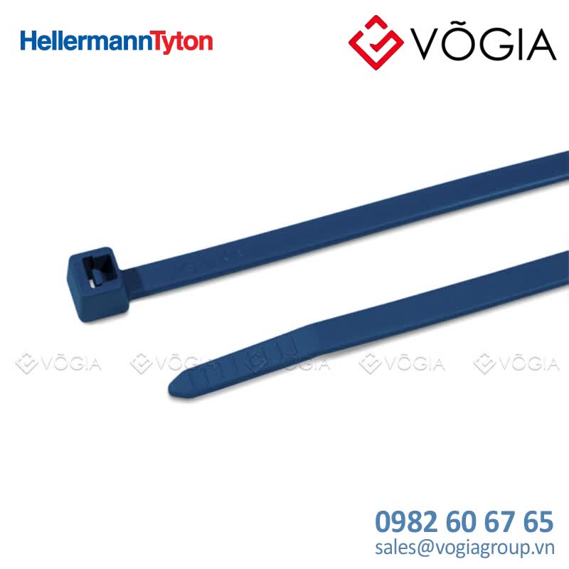 Dây thít cáp có răng phía trong - Cable tie inside serrated detectable, 1000x25mm, ∅15-220mm, blue, 100pcs - MCT18R-PA66MP-BU