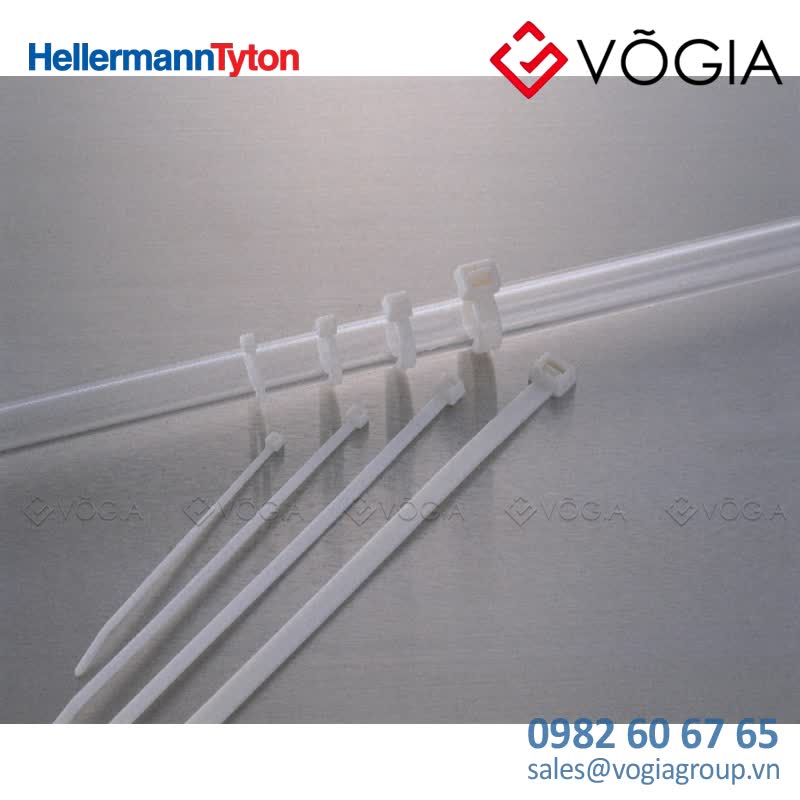 Dây thít cáp có răng phía trong - Cable tie inside serrated, 150x36mm, ∅30-350mm, white, 100pcs - T30R-PA66V0-WH
