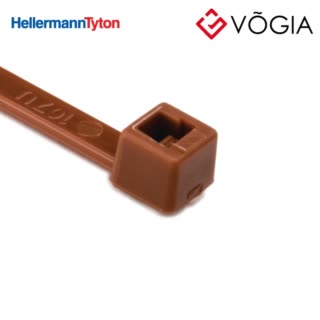 Dây thít cáp có răng phía trong - Cable tie inside serrated, 1480x36mm, ∅15-350mm, brown, 1000pcs - T30R-PA66-BN