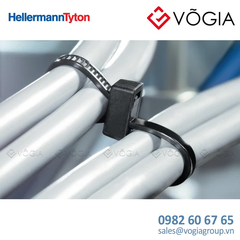 Dây thít cáp có răng phía trong - Cable tie inside serrated for multiple routing, 3050x47mm, ∅16-762mm, black, 1000pcs - T50IDH-PA66HS-BK