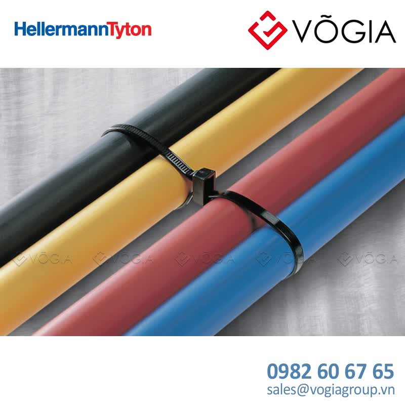 Dây thít cáp có răng phía trong - Cable tie inside serrated for multiple routing, 3050x47mm, ∅16-762mm, black, 1000pcs - T50IDH-PA66HS-BK