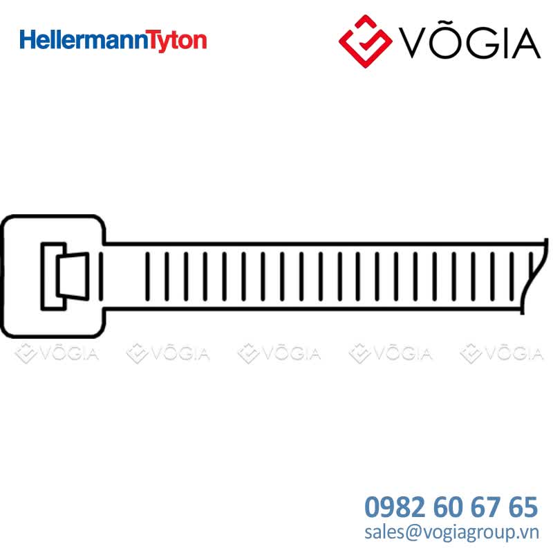 Dây thít cáp có răng phía trong - Cable tie inside serrated, 5300x89mm, ∅80-1500mm, natural, 10pcs - T150M-PA66-NA