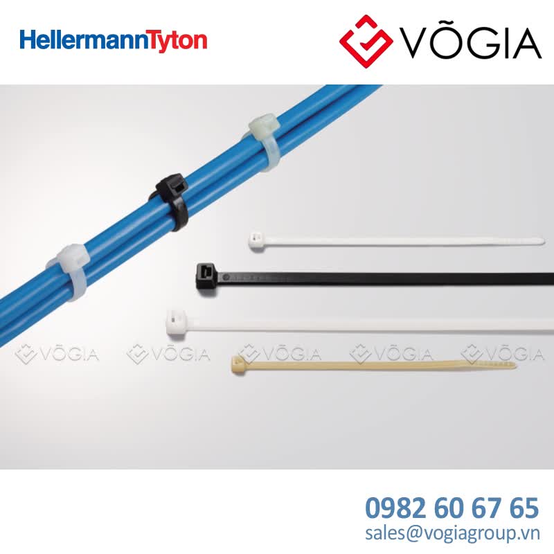 Dây thít cáp có răng phía trong - Cable tie inside serrated, 390x47mm, ∅15-110mm, black, 100pcs - T80L-PA66HS-BK