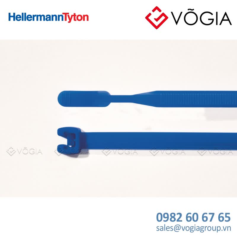Dây thít cáp có răng phía trong - Cable tie inside serrated, 210x47mm, ∅30-500mm, blue, 100pcs - Q50R-PA66-BU