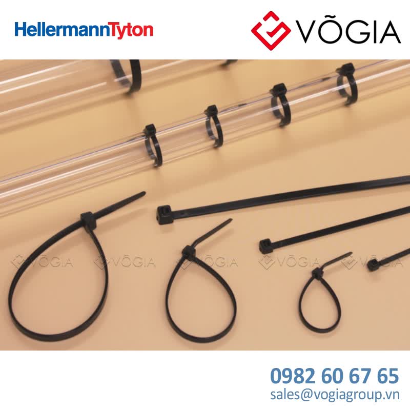 Dây thít cáp có răng phía trong - Cable tie inside serrated detectable, 153x35mm, ∅50-36mm, black, 100pcs - MCTMP150-PA66MD-BK