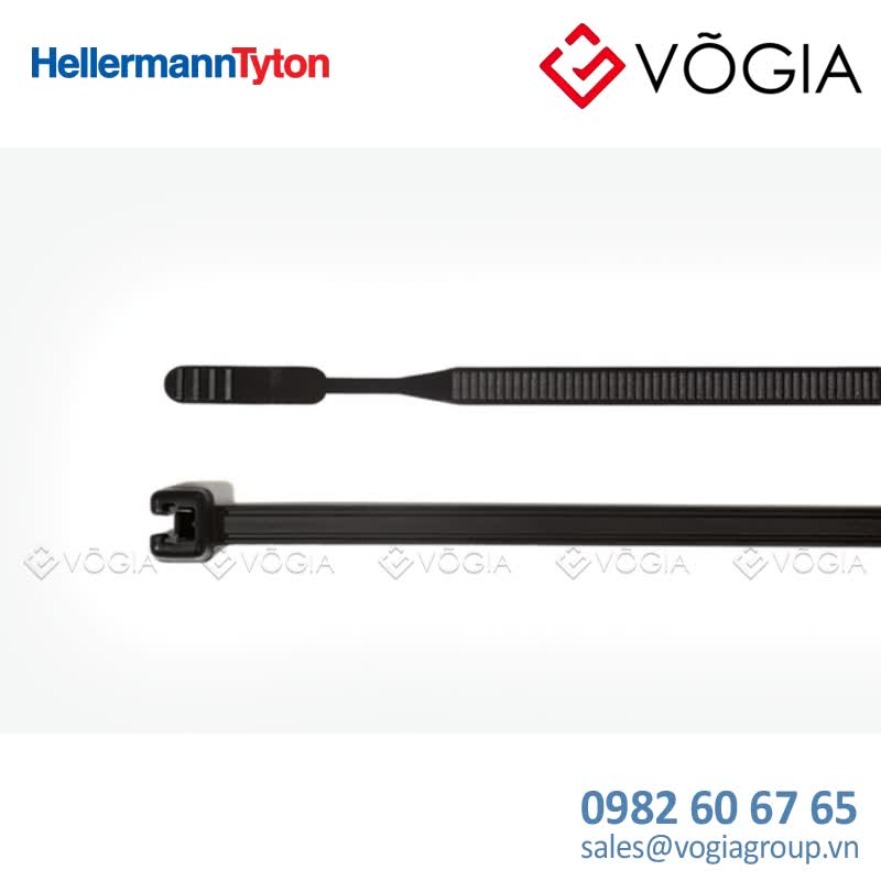 Dây thít cáp có răng phía trong - Cable tie inside serrated, 2900x47mm, ∅30-750mm, black, 100pcs - Q50I-PA66HS-BK