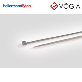 Dây thít cáp có răng phía trong - Cable tie inside serrated, 202x46mm, ∅15-500mm, grey, 100pcs - T50R-PA46-GY