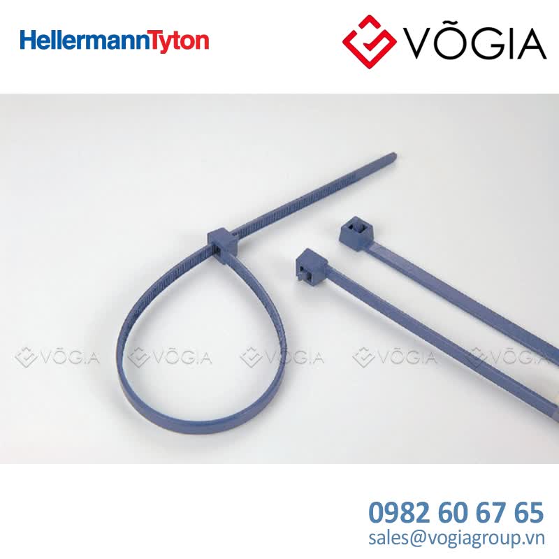 Dây thít cáp có răng phía trong - Cable tie inside serrated detectable, 2500x46mm, ∅50-650mm, blue, 100pcs - MCTRELK2M-PA66MD-BU