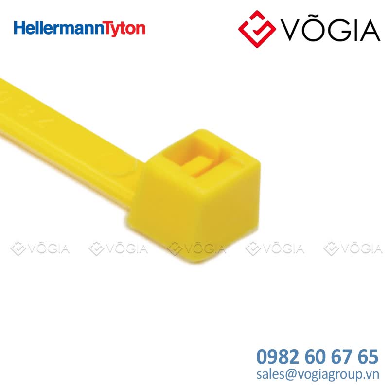 Dây thít cáp có răng phía trong - Cable tie inside serrated, 2020x46mm, ∅15-500mm, yellow, 100pcs - T50R-PA66-YE