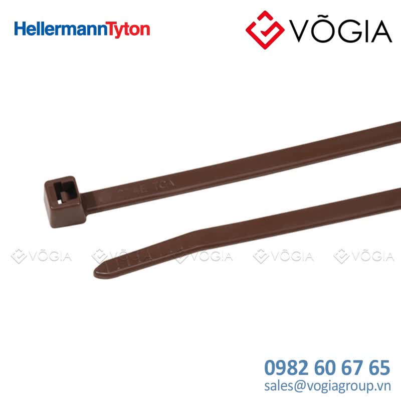Dây thít cáp có răng phía trong - Cable tie inside serrated, 1000x25mm, ∅15-220mm, brown, 1000pcs - T18R-PA46-BN