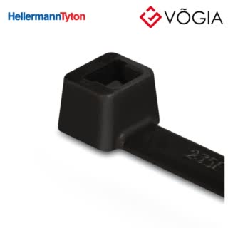 Dây thít cáp có răng phía trong - Cable tie inside serrated, 300x76mm, ∅50-800mm, black, 100pcs - T120I-PA66-BK