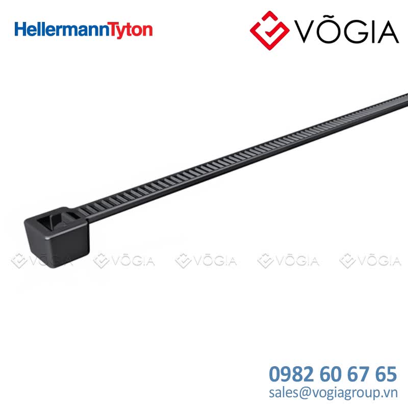 Dây thít cáp có răng phía trong - Cable tie inside serrated, 1500x36mm, ∅30-350mm, black, 100pcs - T30R-PA66V0-BK
