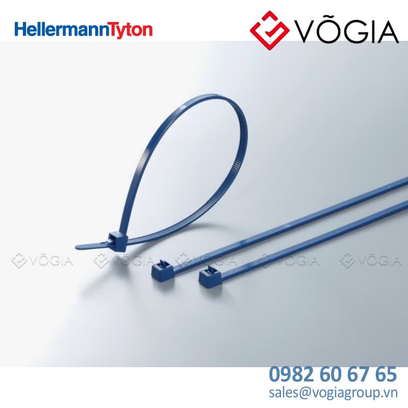 Dây thít cáp có răng phía trong - Cable tie inside serrated detectable, 2500x46mm, ∅50-650mm, blue, 100pcs - MCTRELK2M-PA66MP-BU