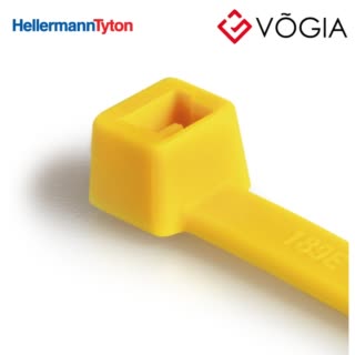 Dây thít cáp có răng phía trong - Cable tie inside serrated, 13250x89mm, ∅1520-4050mm, yellow, 25pcs - T150XLL-PA66-YE