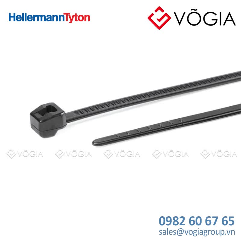 Dây thít cáp có răng phía ngoài - Cable tie outside serrated, 245x46mm, ∅16-660mm, black, 100Bag - T50MOS-PA66HIRHS(REC100)-BK