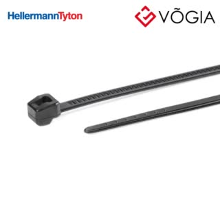 Dây thít cáp có răng phía ngoài - Cable tie outside serrated, 245x46mm, ∅16-660mm, black, 100Bag - T50MOS-PA66HIRHS(REC100)-BK
