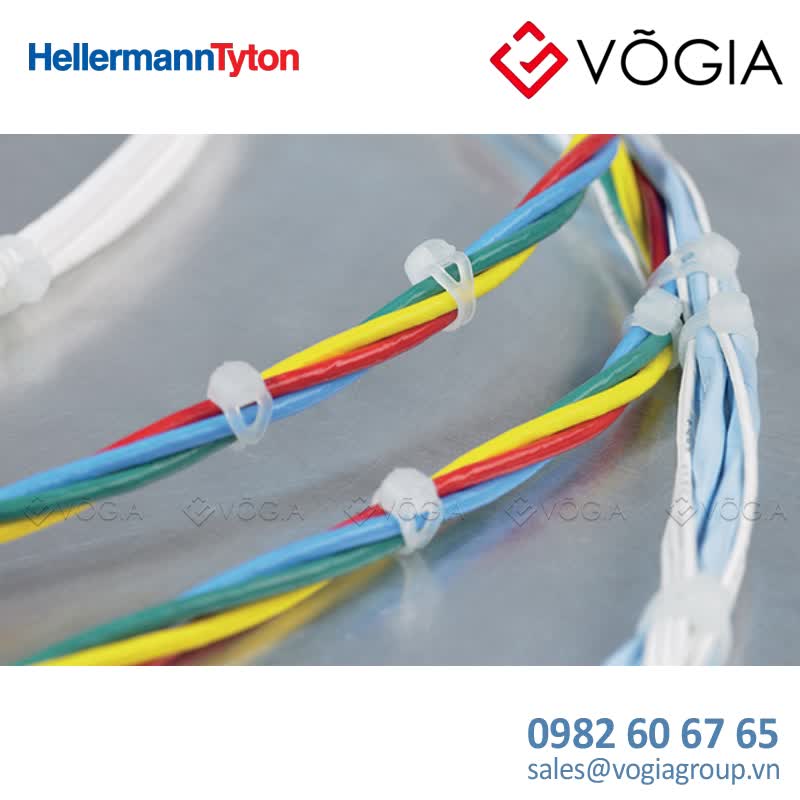 Dây thít cáp có răng phía ngoài - Cable tie outside serrated for narrow bundling, 1500x33mm, ∅350mm, natural, 100pcs - V150R-PA66HS-NA