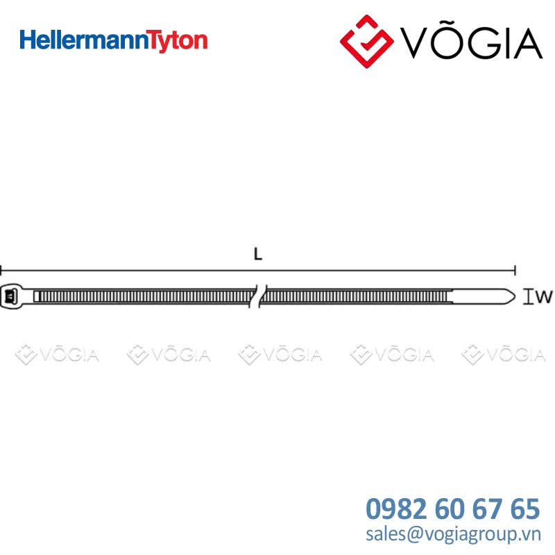 Dây thít cáp có răng phía ngoài - Cable tie outside serrated, 200x46mm, ∅16-500mm, natural, 100pcs - T50ROS-PA66HS-NA