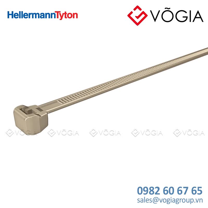 Cable tie inside serrated, 2200x47mm, ∅80-560mm, beige, 100pcs - PT220-PEEK-BGE