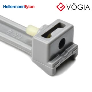 Dây thít cáp trơn - Cable tie not serrated vibration absorbing, 3370x80mm, ∅80-860mm, grey, 50pcs - KR8/33-PA46-GY