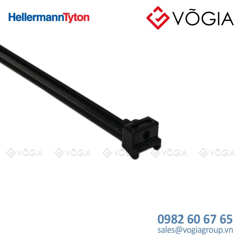 Dây thít cáp trơn - Cable tie not serrated vibration absorbing, 3370x80mm, ∅80-860mm, black, 50pcs - KR8/33-PA66UV-BK